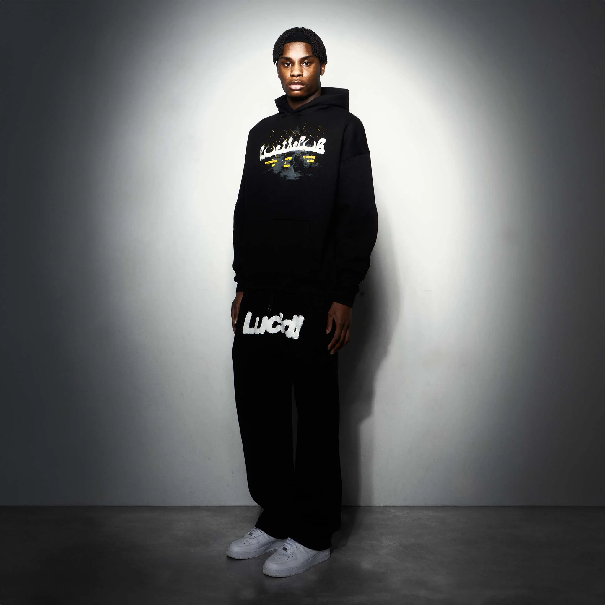 Lucid! Sweatpants Black/White - Image 4